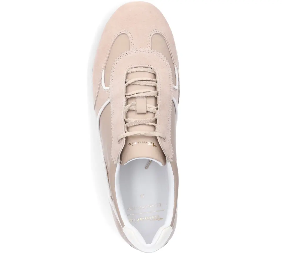 Tamaris Dames Veterschoenen Sneaker - Beige - Maat 41 - afbeelding 4 van 6