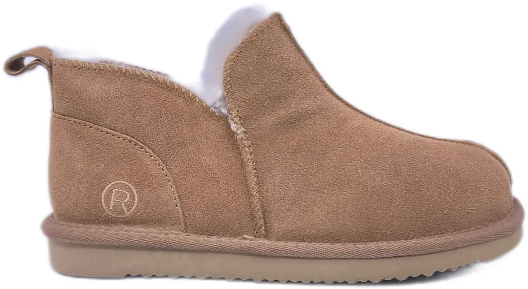 Rohde 7096 76 Pantoffel Dichte Sloffen Cognac Suede Dames