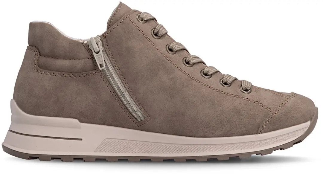 Rieker Dames N1400 64 Sneakers Low Extra Wijdte H Beige