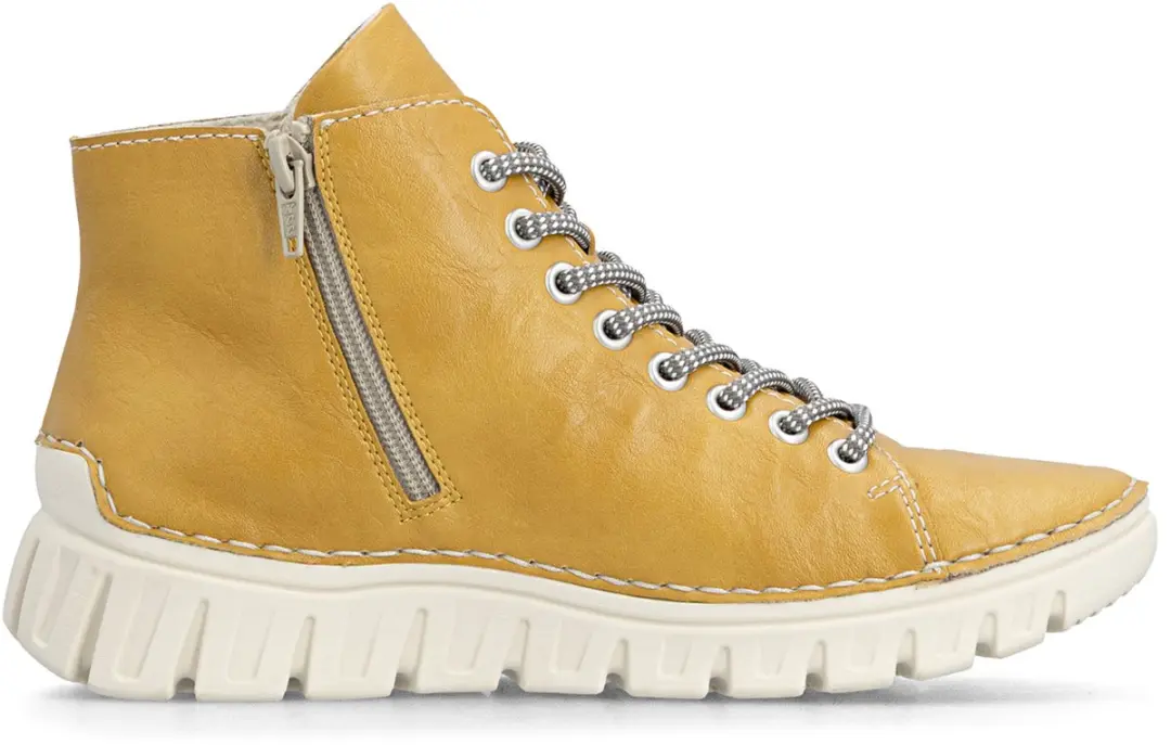 Rieker Dames 57501 68 Veterlaarzen Yellow