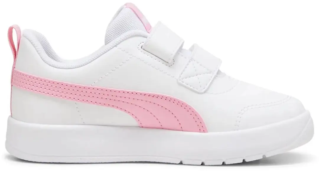 PUMA Courtflex V3 V PS Sneakers - 28 - Wit Roze - afbeelding 4 van 6