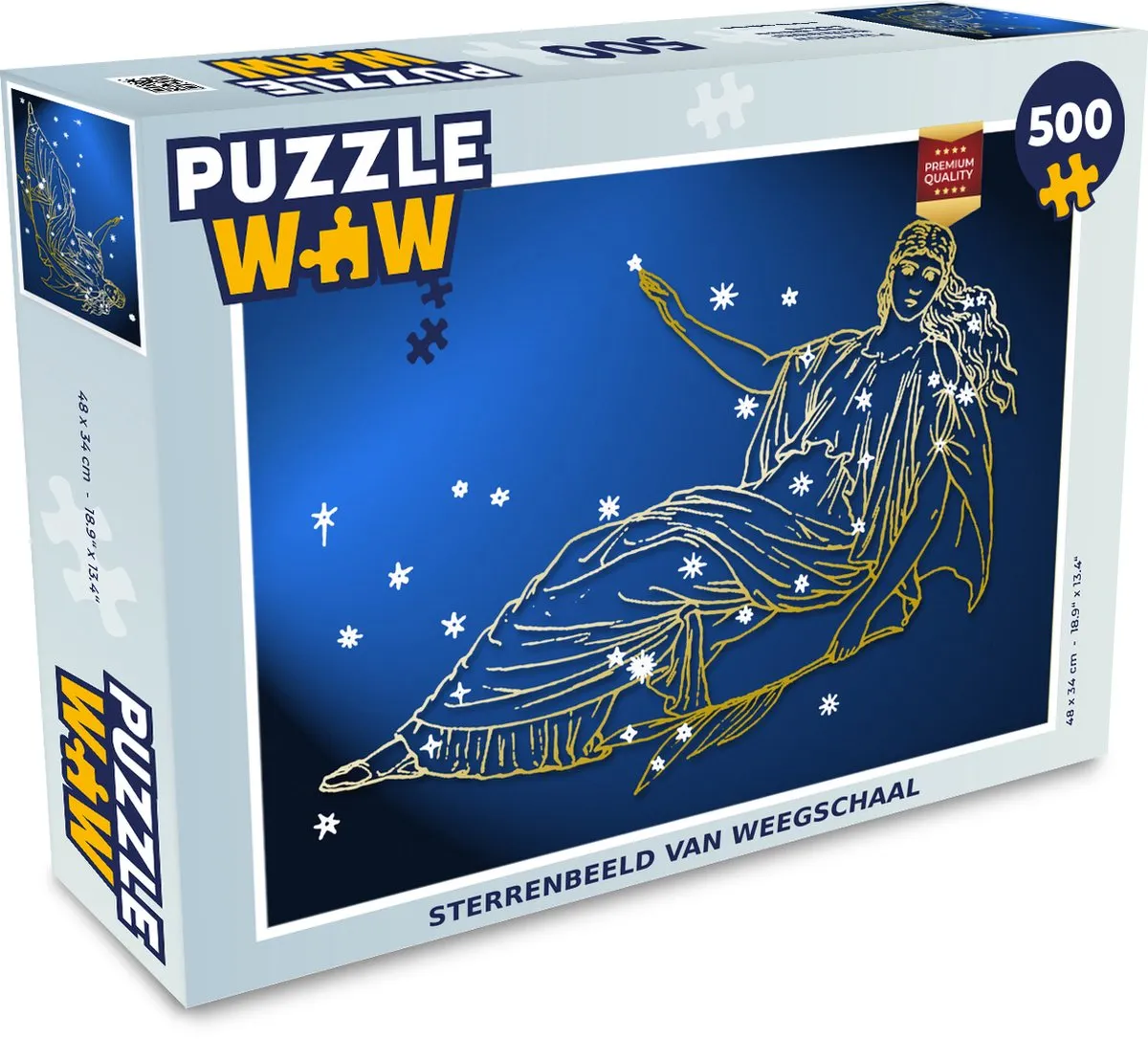 PuzzleWow Sterrenbeeld Maagd Legpuzzel 500 Stuks