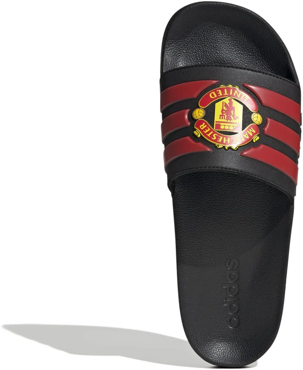adidas Manchester United Adilette Badslipper - 39 - Zwart/Rood