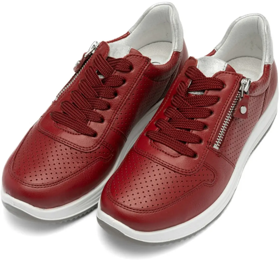 Ara Osaka 3.0 Dames veter/rits schoen - ROOD - afbeelding 4 van 6