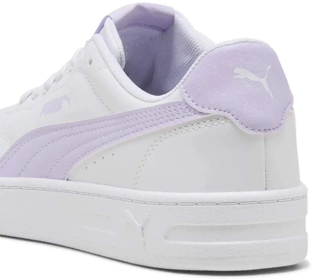 PUMA Court Lally Damesschoenen 400367 - Maat 40 - Wit/Lichtpaars - afbeelding 4 van 6