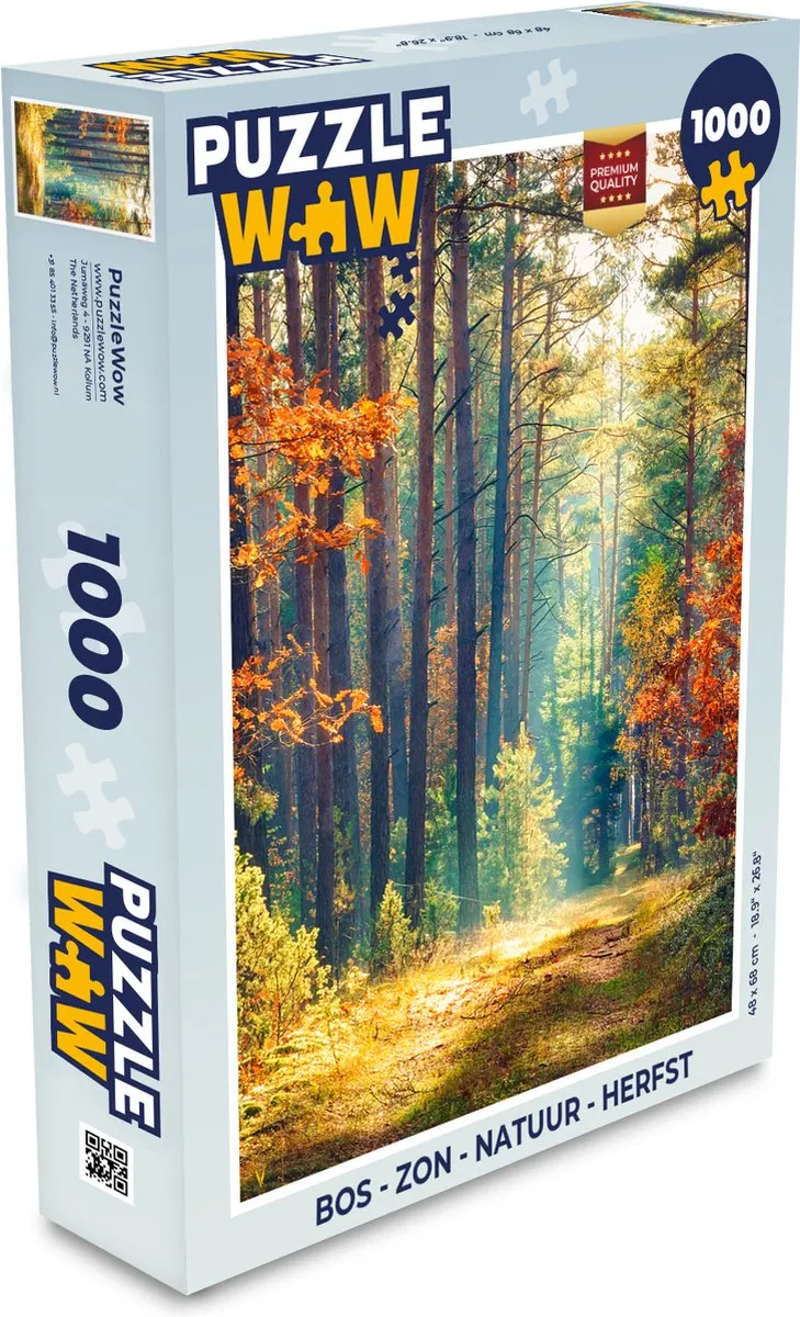 PuzzleWow Legpuzzel 1000 Stuks - Multicolor