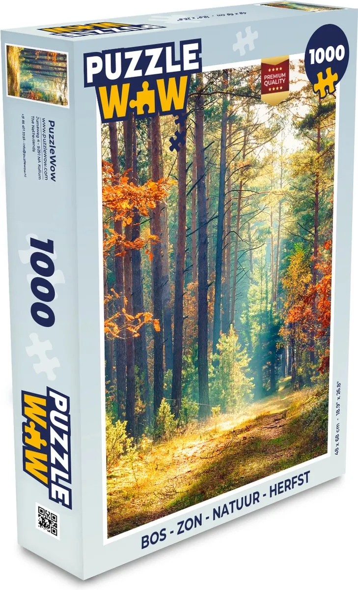 PuzzleWow Legpuzzel 1000 Stuks - Multicolor