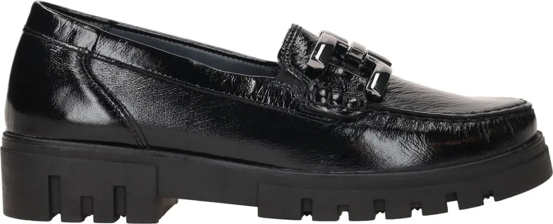 Dames Instappers & Ballerina's Waldlaufer H-serena 723508 Zwart