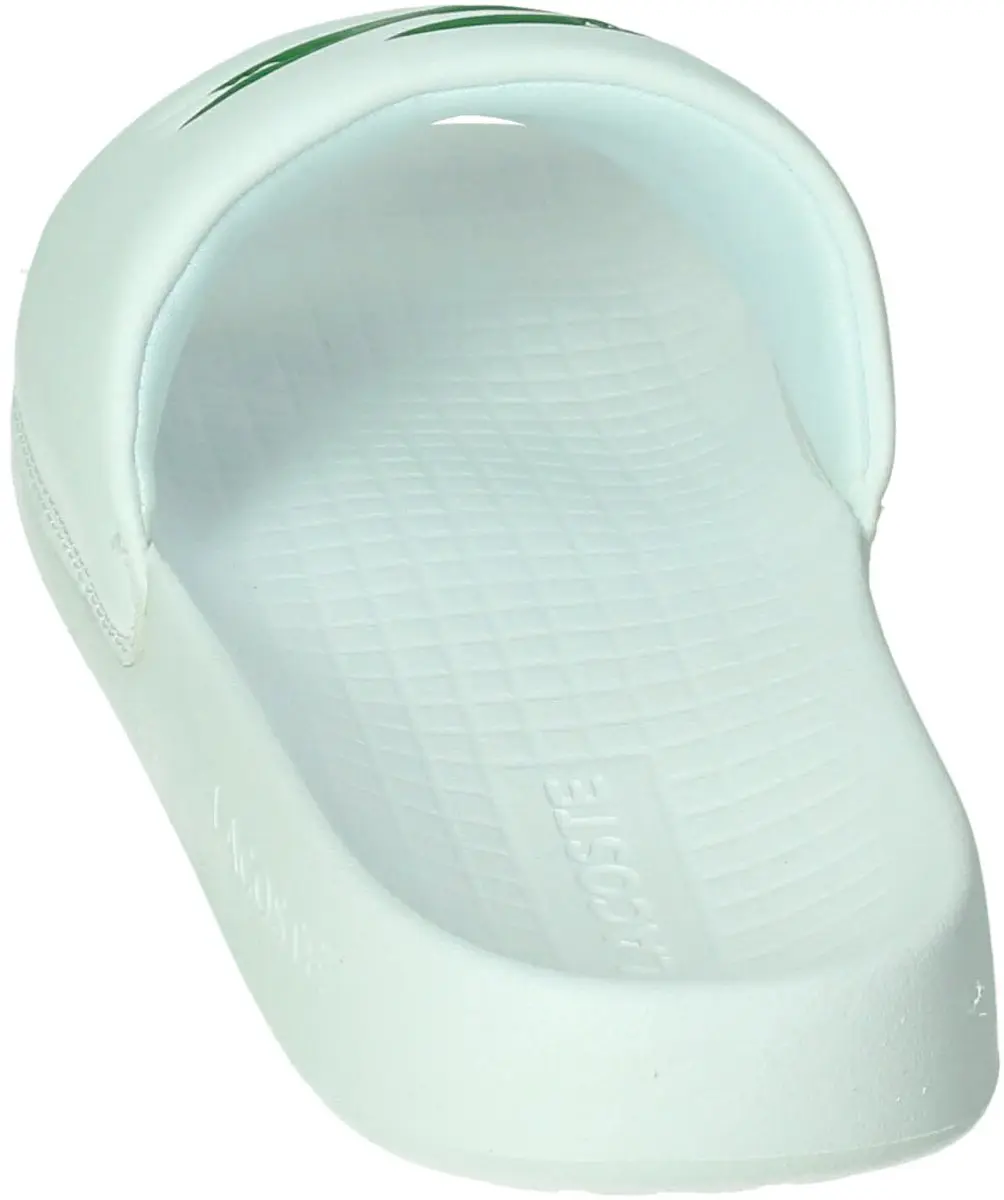 Lacoste Serve 1.0 Badslippers Heren - 39.5 - Wit/Groen - afbeelding 6 van 6