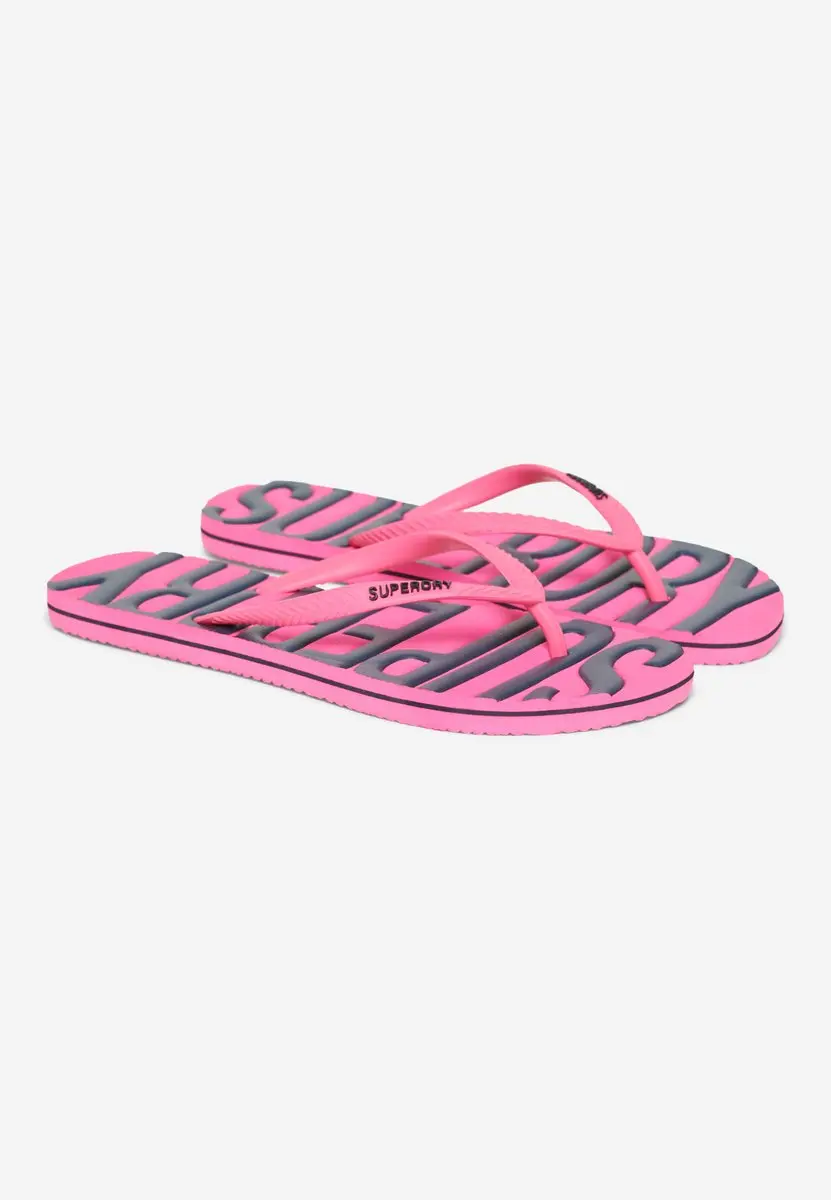 Superdry Vegan Vintage Slippers WF310228A - 34 - Fluro Pink - afbeelding 2 van 6