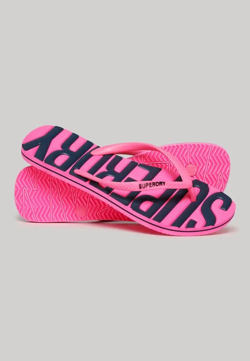 Superdry Vegan Vintage Slippers WF310228A - 34 - Fluro Pink - afbeelding 5 van 6