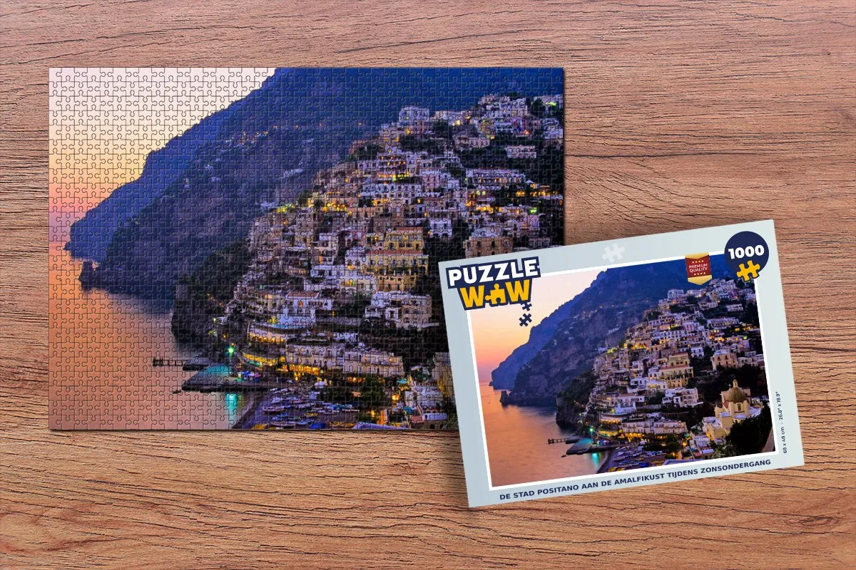 PuzzleWow Legpuzzel Positano 1000 Stuks - Multicolor