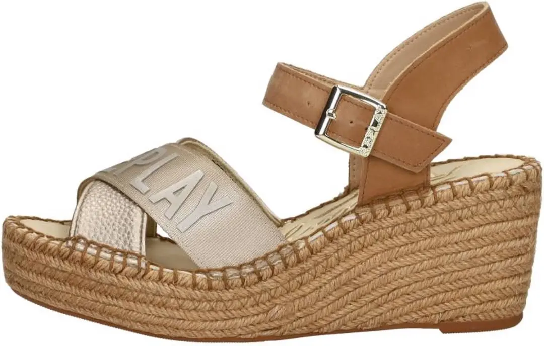 Replay Susan Cross Sandalen Touwzool - Cognac - Maat 38 - afbeelding 3 van 6