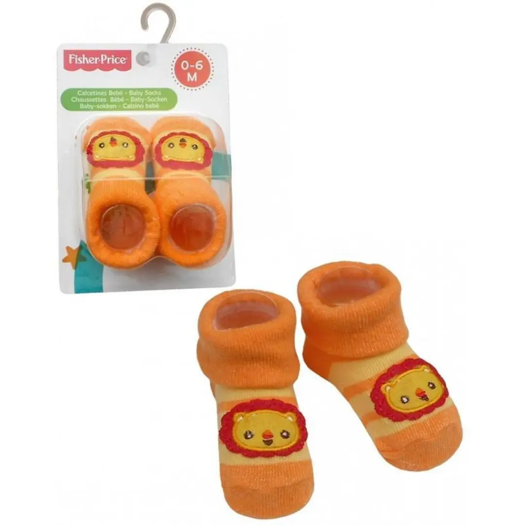 Fisher-price Sokken Leeuw Oranje 0