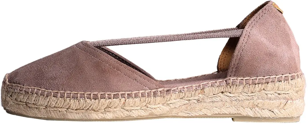 Suède espadrilles voor dames met bandjes