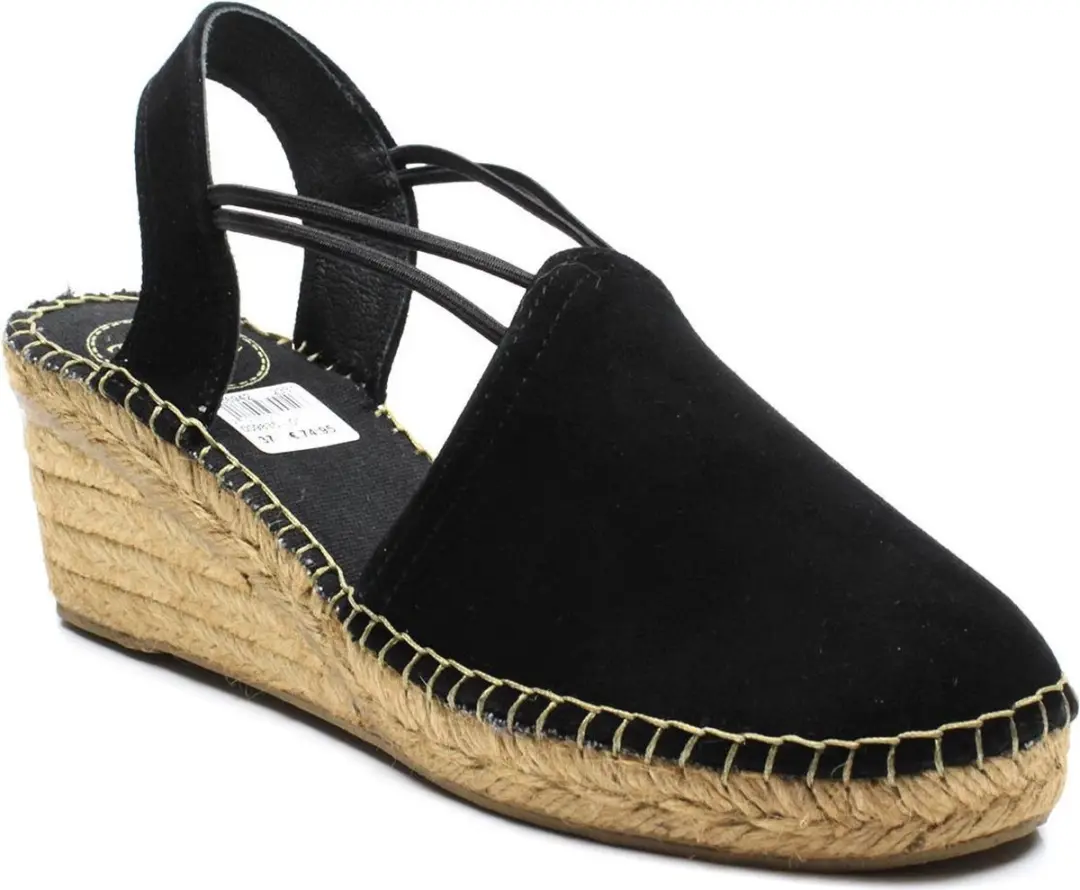 Toni Pons Tremp Dames Espadrilles met sleehak - Zwart - Maat 37 - afbeelding 2 van 6