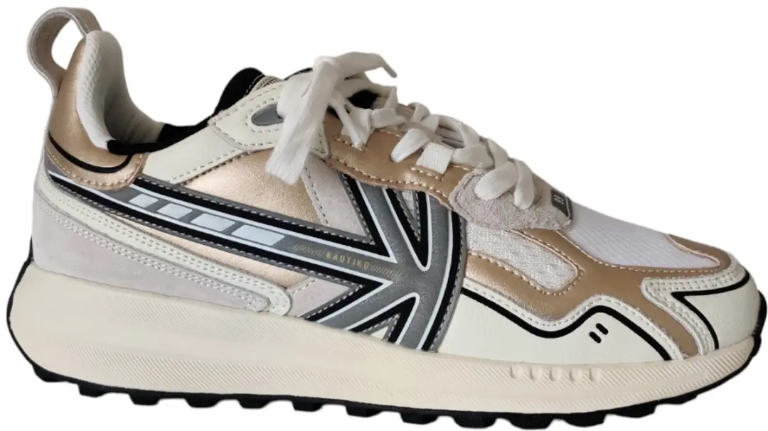 Kaotiko Detroit Tech Dames Sneakers - Goud - Maat 38