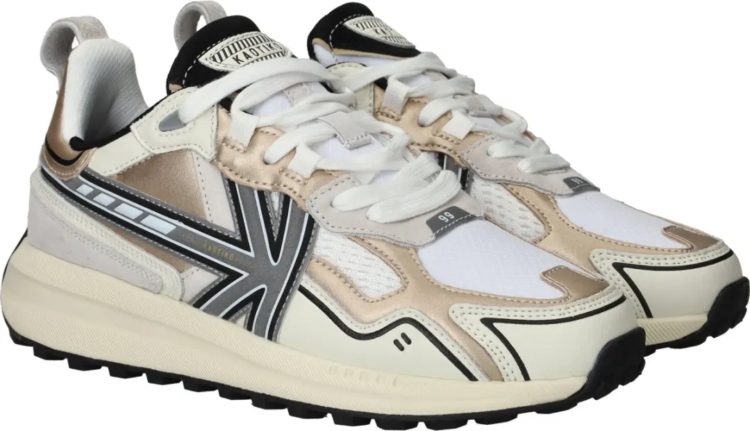 Kaotiko Detroit Tech Dames Sneakers - Goud - Maat 38