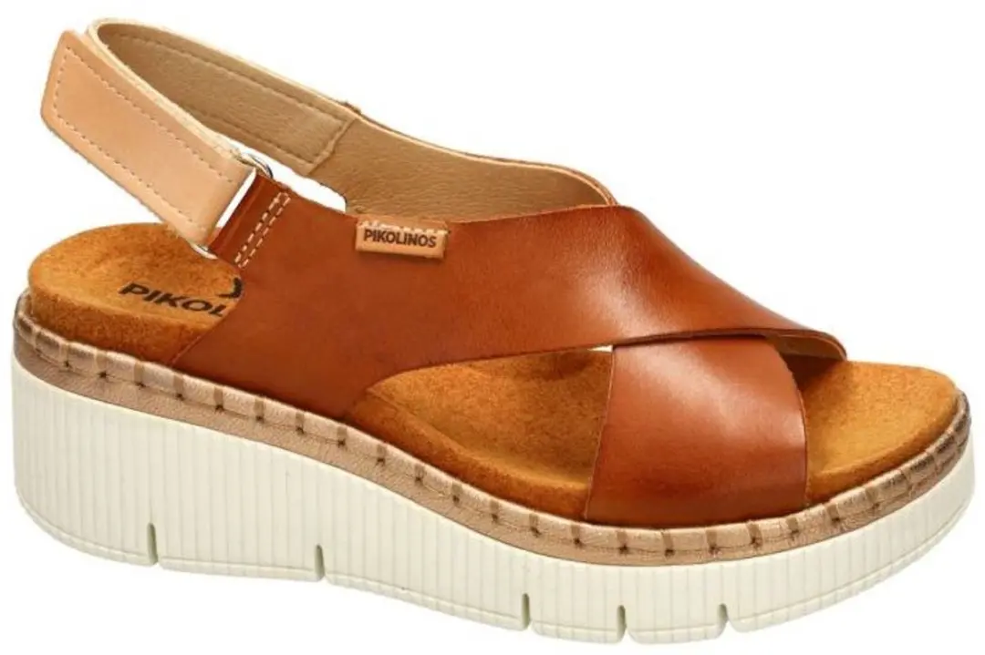 Pikolinos Gomera W0K-0606C1 Dames Sandalen - 37 - Cognac/Caramel - afbeelding 2 van 2