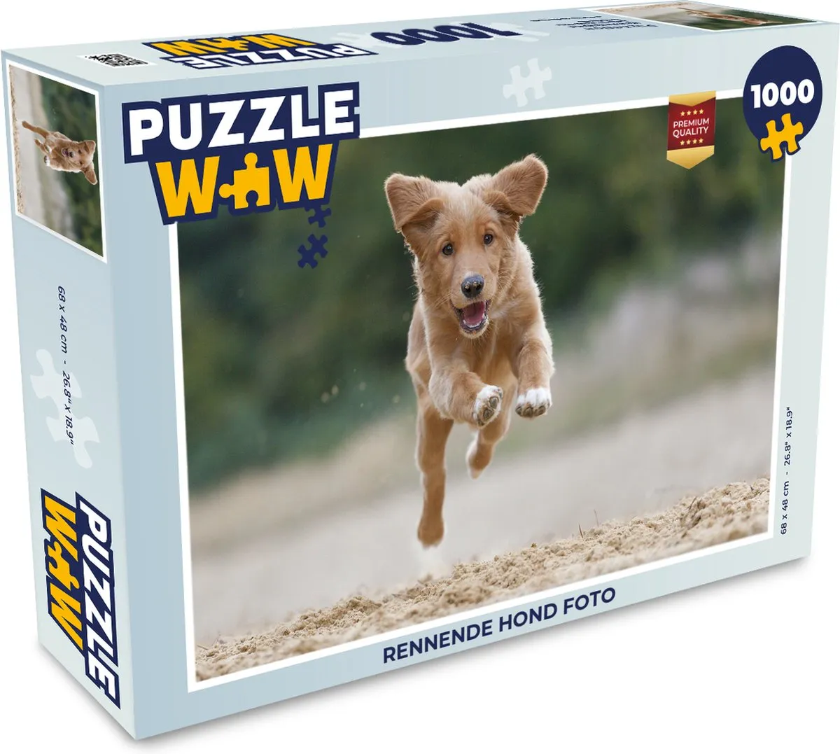 PuzzleWow Rennende Hond Legpuzzel 1000 Stuks