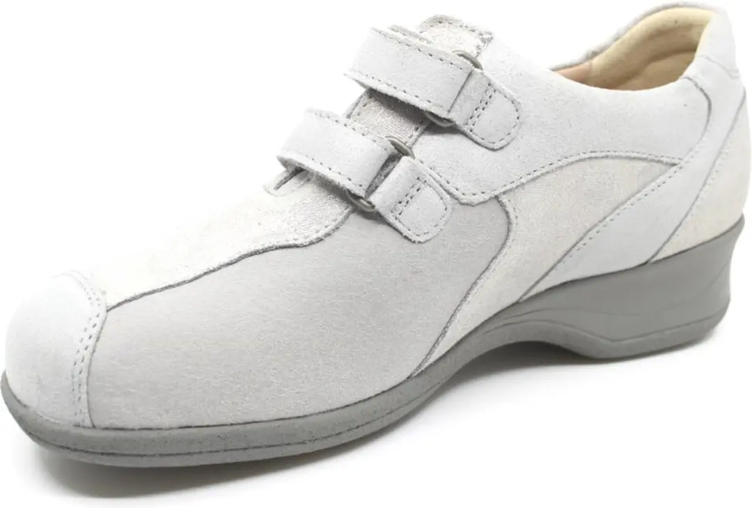 Xsensible LUCIA Lichtgrijze Klittenbandschoenen 40
