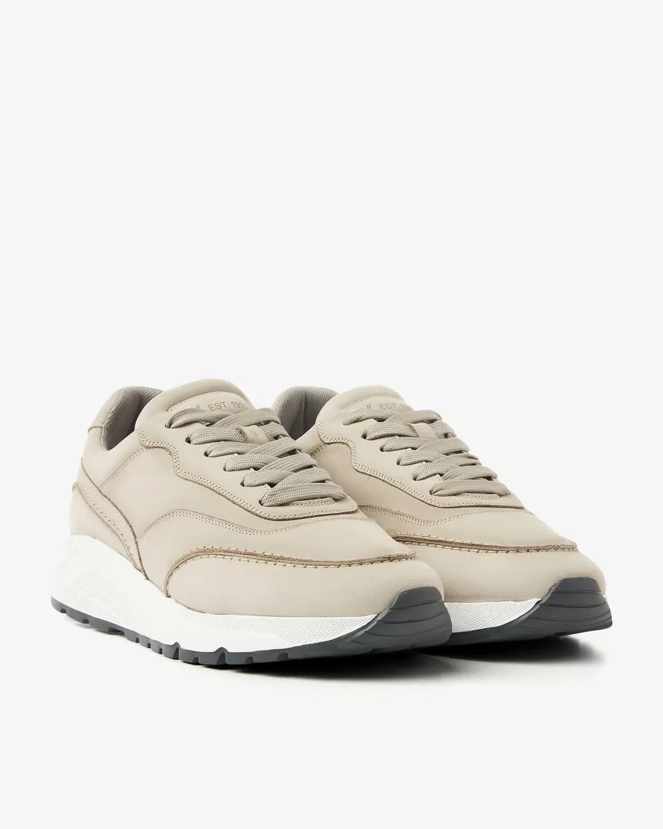 VIA VAI Owen Jimmy Sneakers - Leer - Grijs - 46 - afbeelding 2 van 6