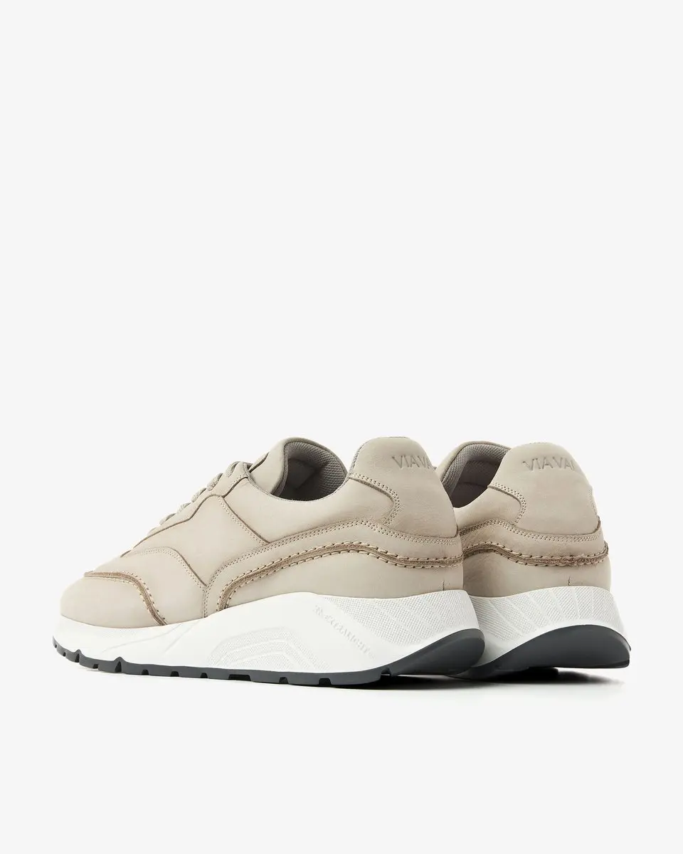 VIA VAI Owen Jimmy Sneakers - Leer - Grijs - 46 - afbeelding 4 van 6