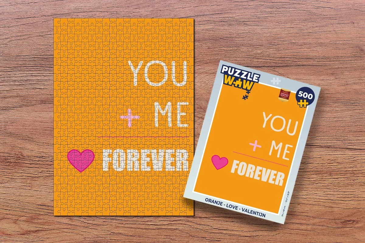 PuzzleWow Love Legpuzzel 500 Stuks - Oranje