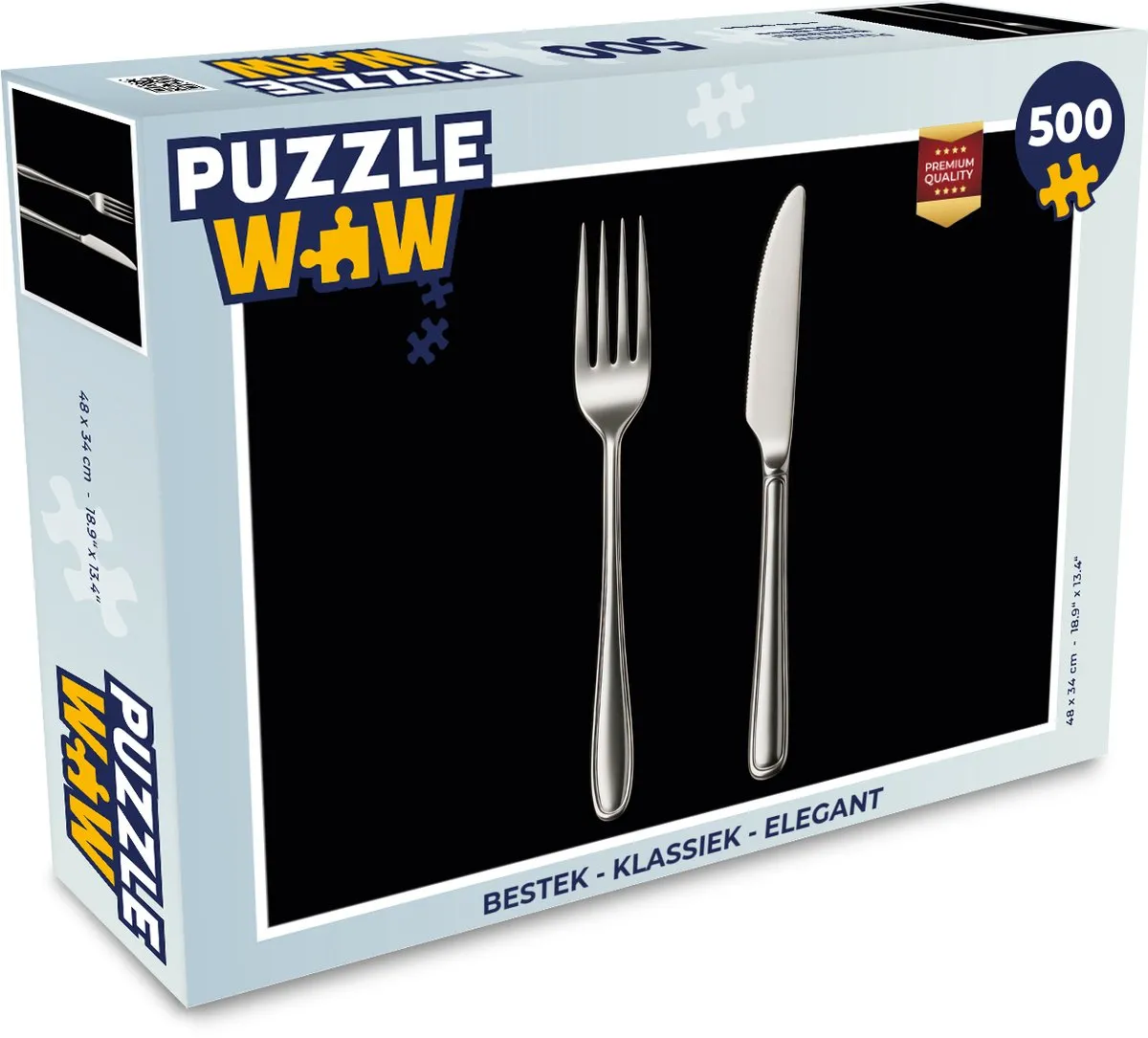 PuzzleWow Bestek Legpuzzel 500 Stuks