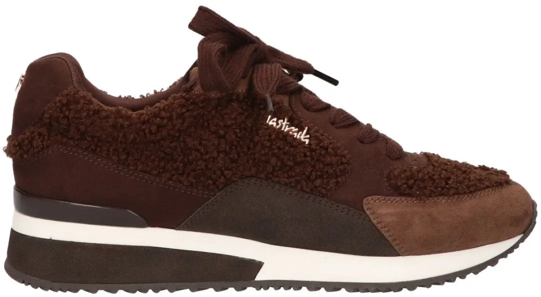 La Strada Sneaker Bruin Met Bont
