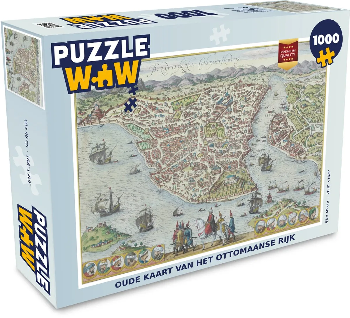 PuzzleWow Geschiedenis Landkaart Vintage Legpuzzel 1000 Stuks