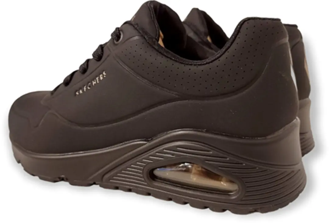 Skechers Uno Stand On Air Dames Sneakers - Zwart - afbeelding 5 van 6
