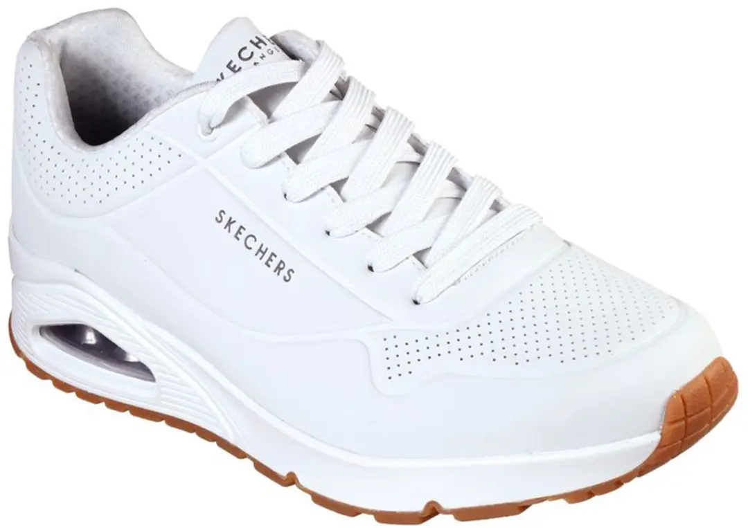Skechers Uno Stand On Air Heren Sneakers - Wit - afbeelding 3 van 6