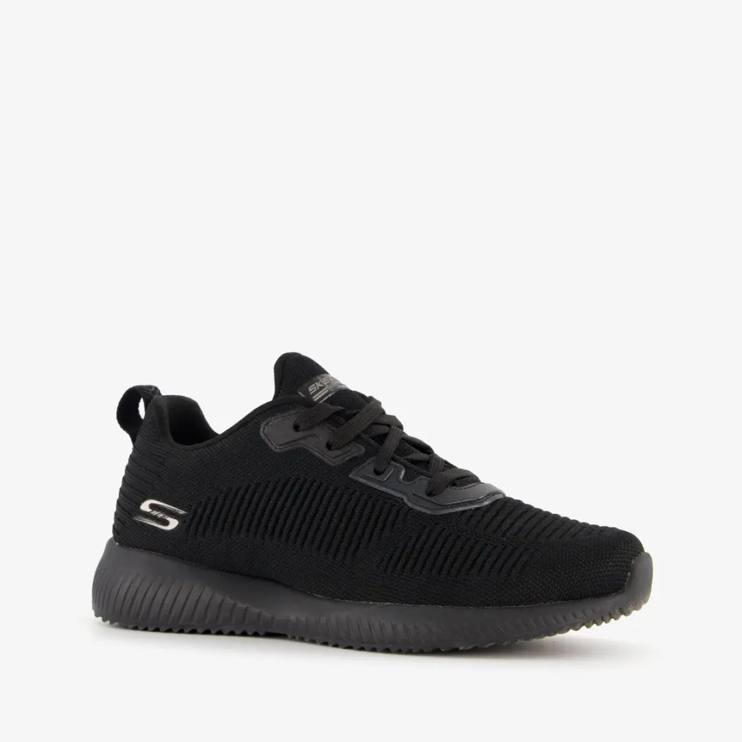 Skechers Bobs Sport Squad dames sneakers zwart - Maat 42 - Extra comfort - Memory Foam