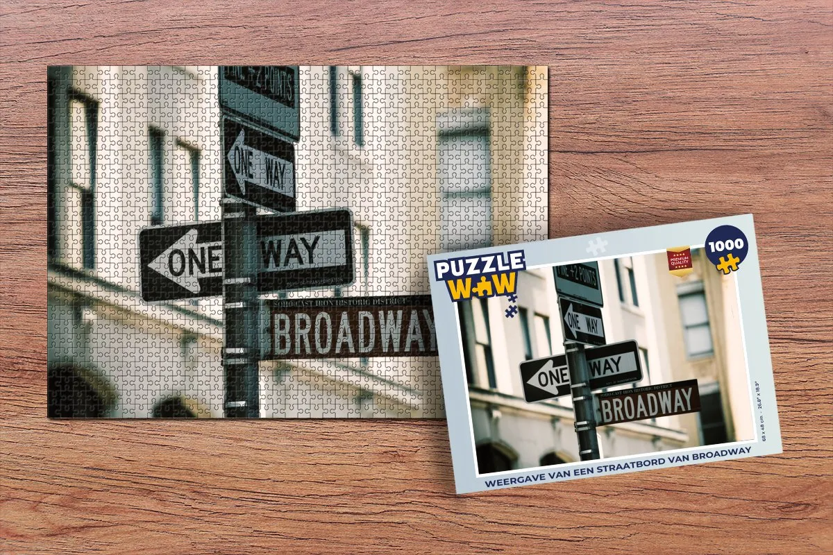 PuzzleWow Manhattan Broadway Legpuzzel 1000 Stuks