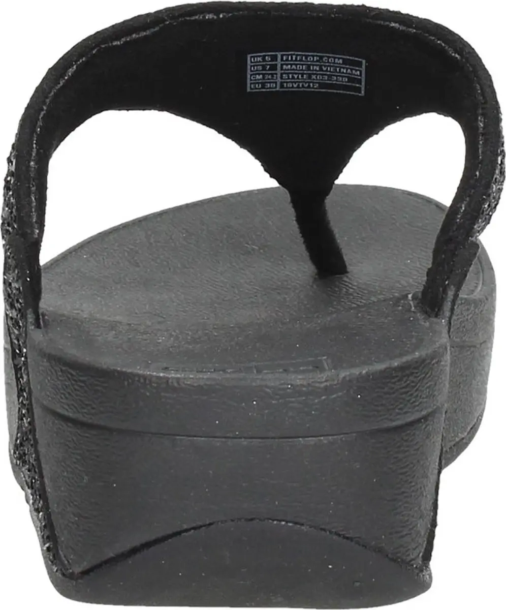 FitFlop Lulu Glitter Teenslipper - Zwart Glitter - afbeelding 6 van 6