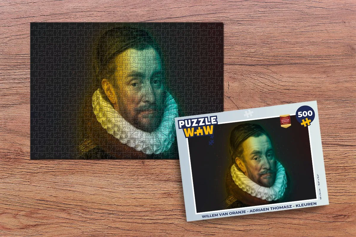 PuzzleWow Willem van Oranje Legpuzzel 500 Stuks - Multicolor