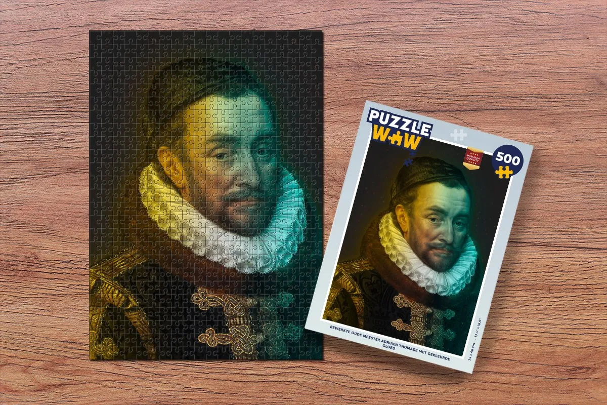 PuzzleWow Willem van Oranje Legpuzzel 500 Stuks - Multicolor