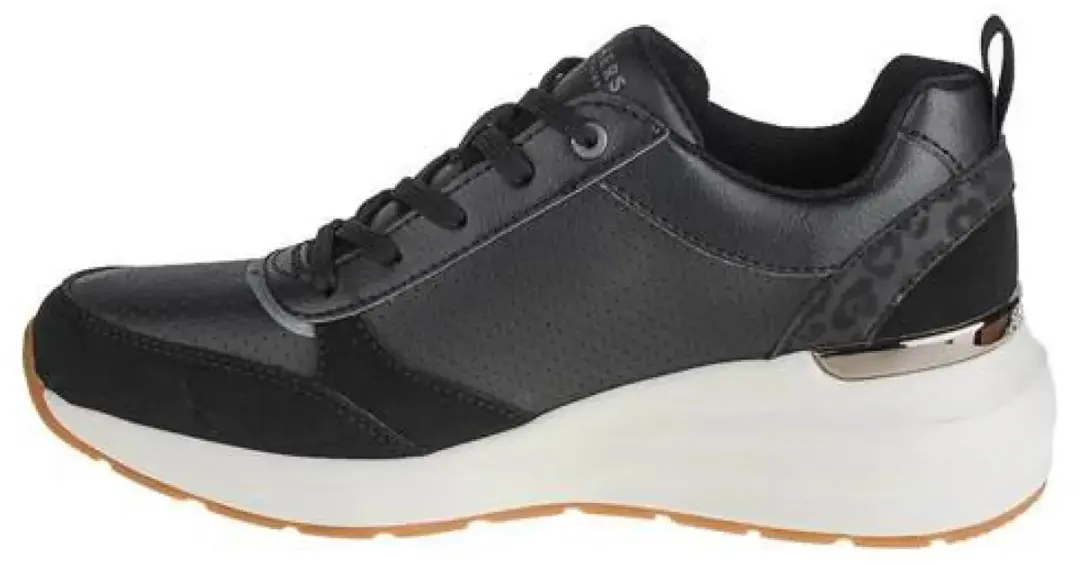 Skechers BILLION SUBTLE SPOTS Dames Sneakers 155616-BLK - Zwart - afbeelding 4 van 6