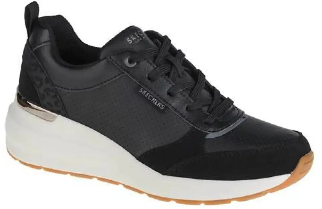 Skechers BILLION SUBTLE SPOTS Dames Sneakers 155616-BLK - Zwart - afbeelding 3 van 6