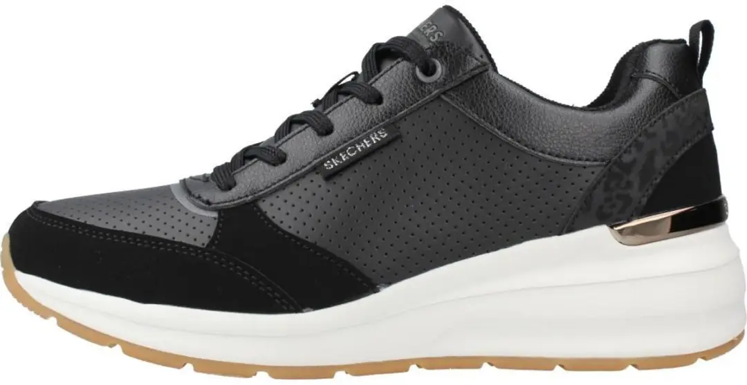 Skechers BILLION SUBTLE SPOTS Dames Sneakers 155616-BLK - Zwart - afbeelding 2 van 6