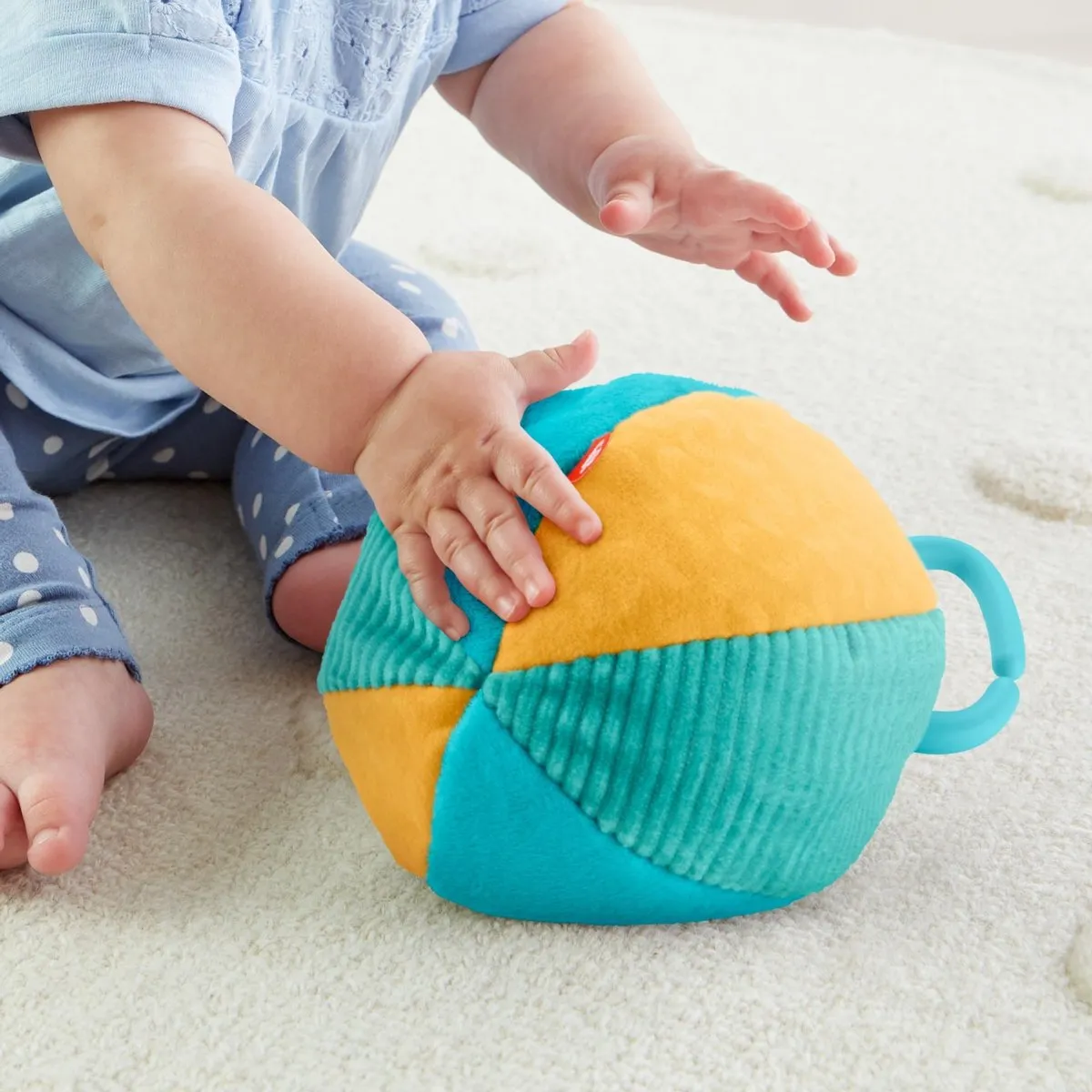 Fisher Price 2-in-1 Aapje Bal - Blauw/Geel/ Groen