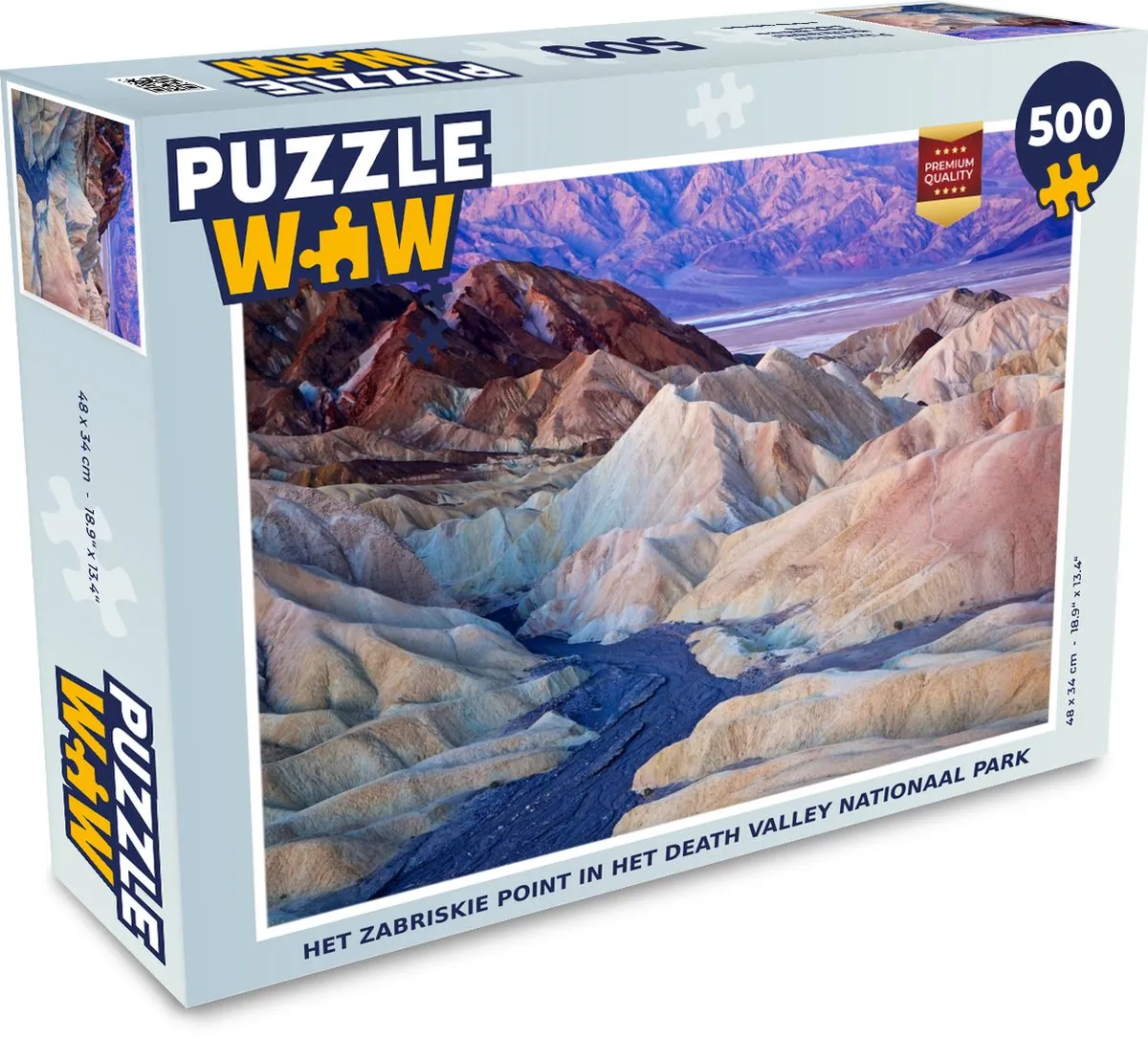 PuzzleWow Zabriskie Point Death Valley Legpuzzel 500 Stuks