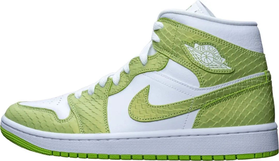 Nike Air Jordan 1 Mid Green Python (W)