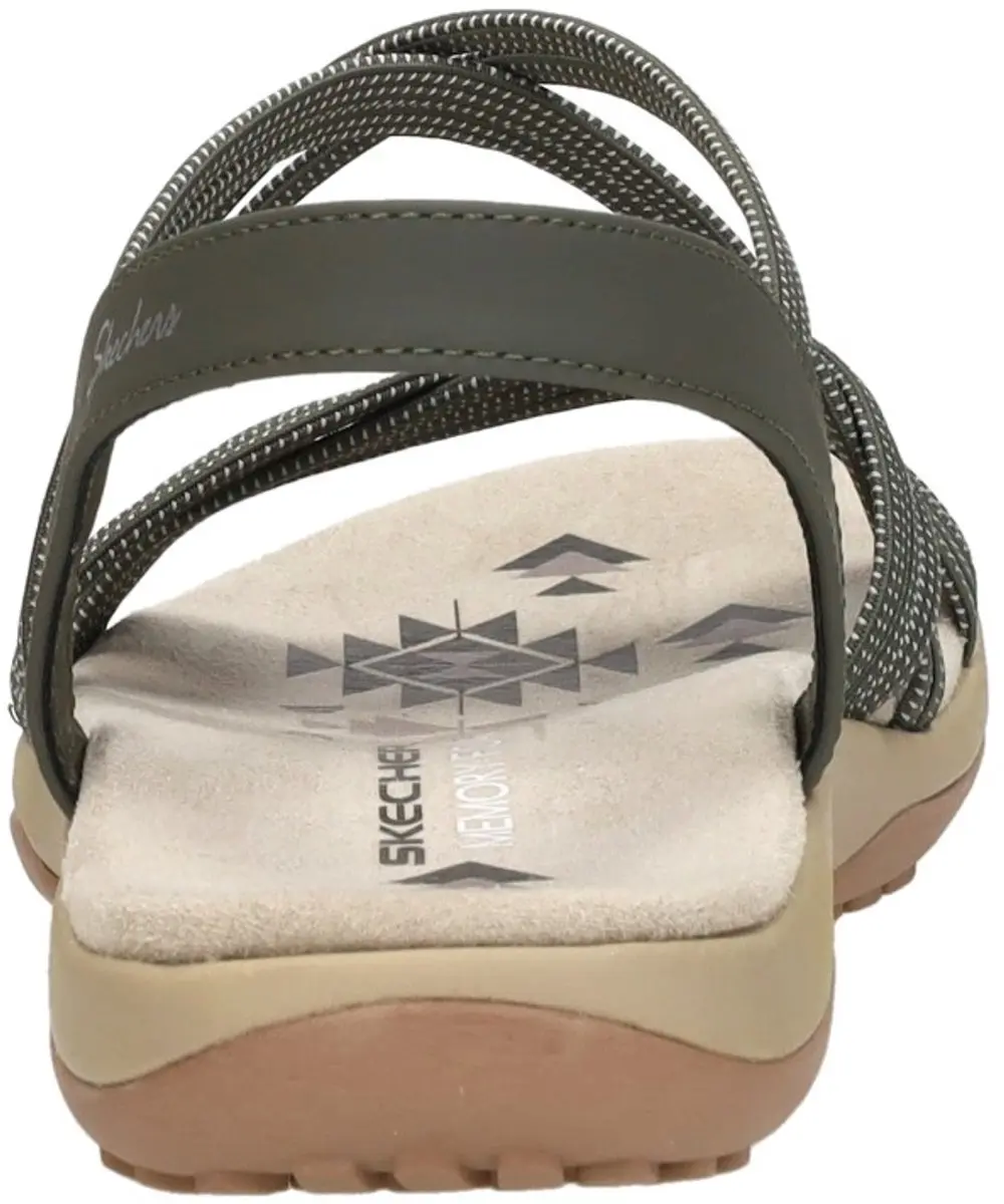 Skechers Reggae Slim Turn It Up Dames Sandalen - Olijf - afbeelding 6 van 6