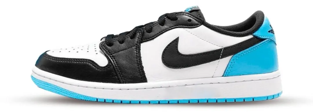 Jordan 1 Retro Low OG Black Dark Powder Blue