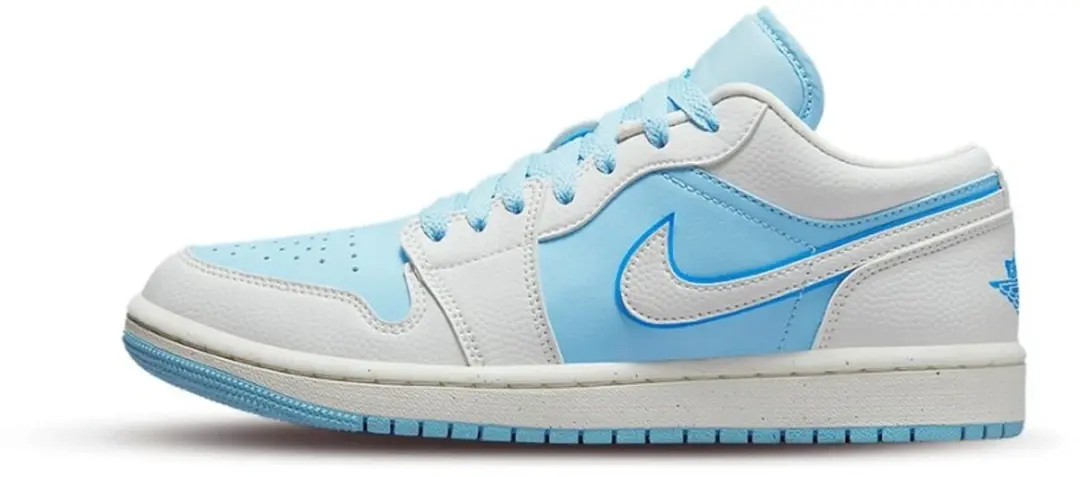 Jordan 1 Low 'Reverse Ice Blue' maat 37.5