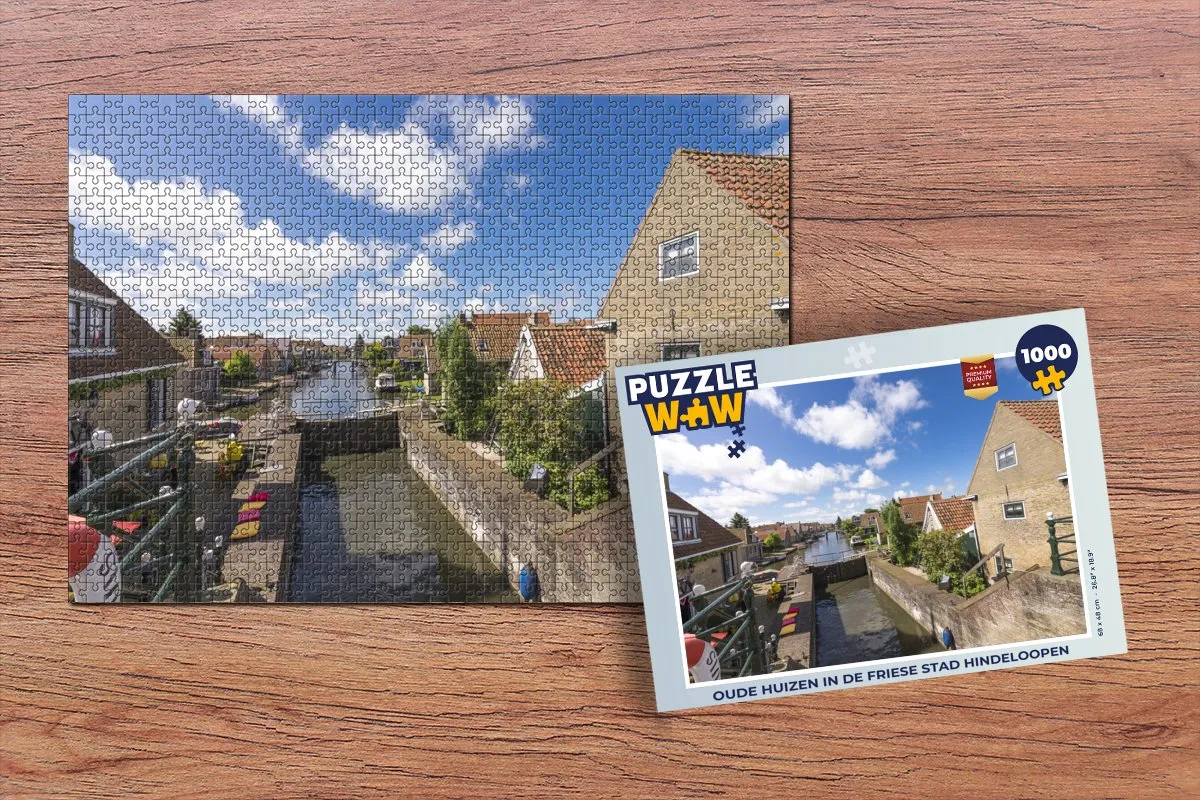 PuzzleWow Oude Huizen Hindeloopen Legpuzzel 1000 Stuks