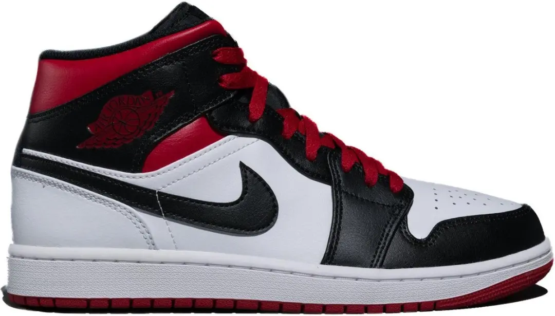 Nike Air Jordan 1 Mid 'Gym Red Black Toe'