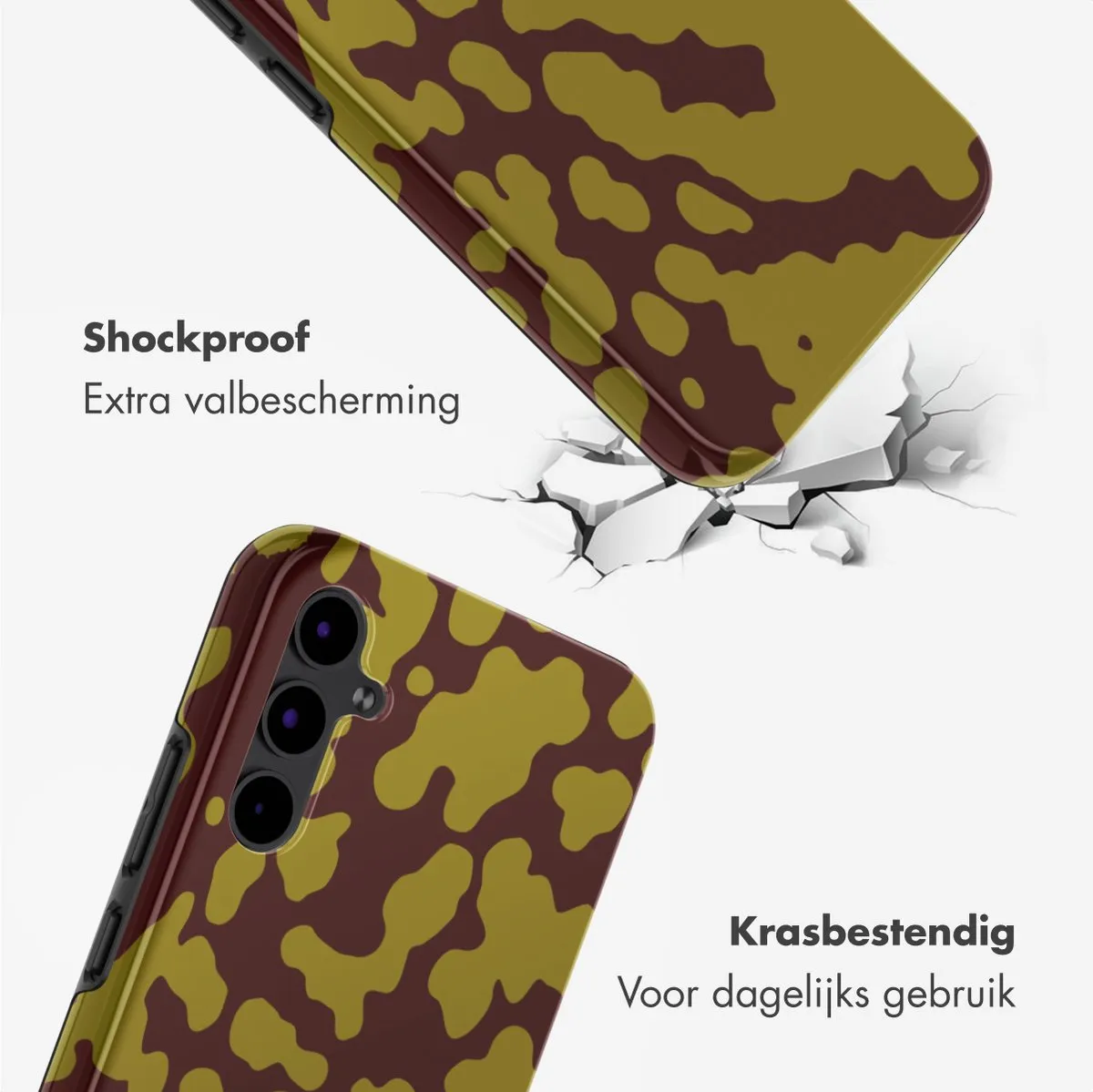 Selencia Hoesje Samsung Galaxy S25 - Magnetische Ring - Moo'd Olive Dust
